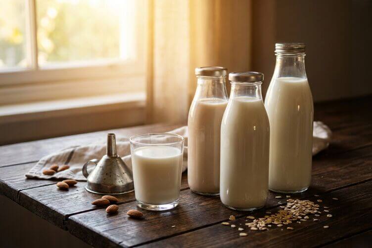 latte vegetale in bottiglie latte vegetale in bottiglie