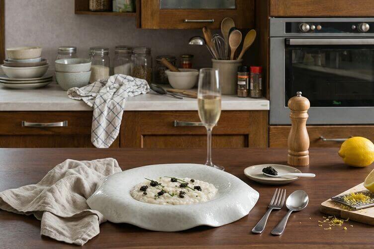 risotto caviale e champagne
