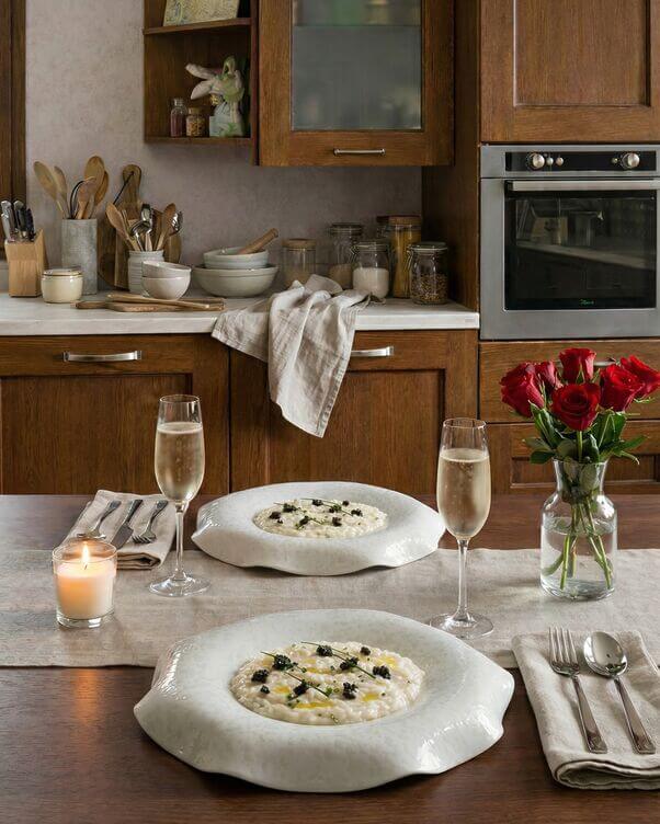 risotto caviale e champagne per due o risotto caviale e champagne per due o