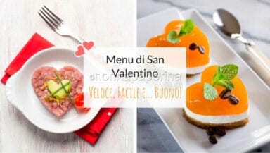 menu di san valentino
