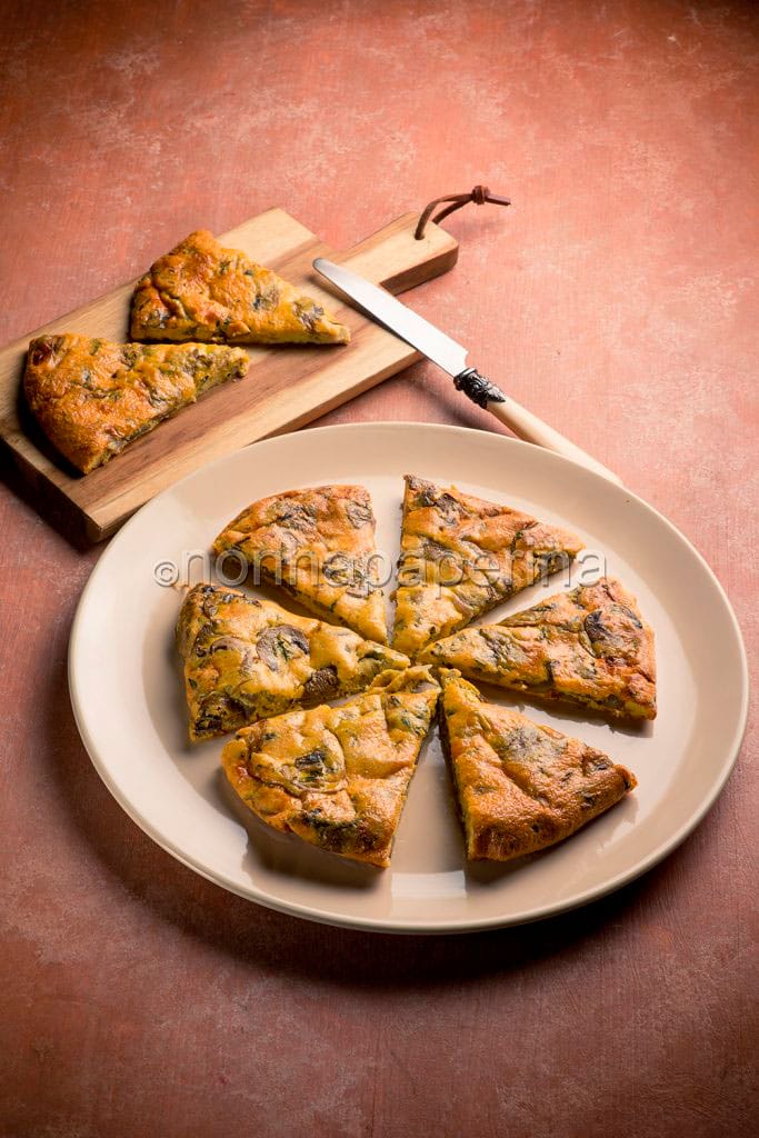 Frittata ai funghi e parmigiano