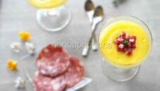 Crema di patate con dadini di salame campagnolo