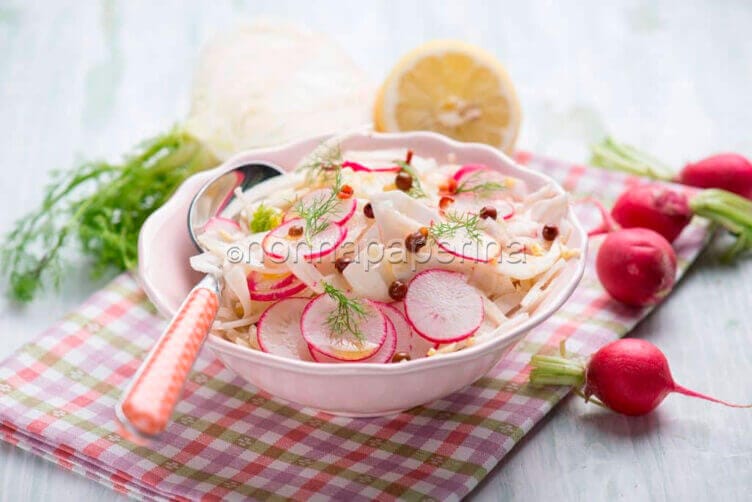 Insalata di ravanelli e finocchi