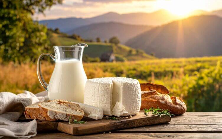 latte e formaggio di capra