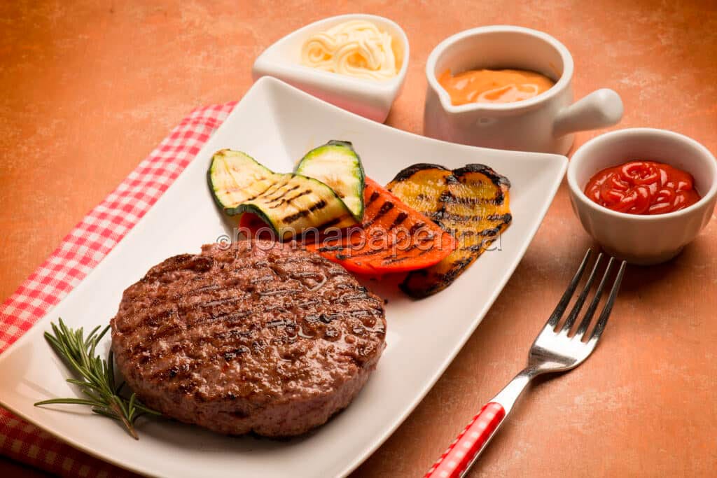 panino con hamburger