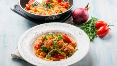 pasta integrale con salmone