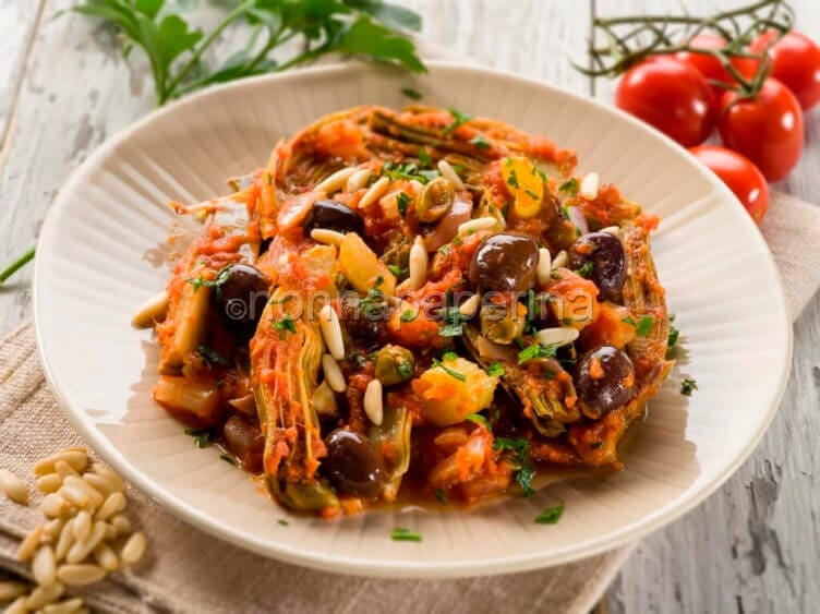 Caponata di carciofi