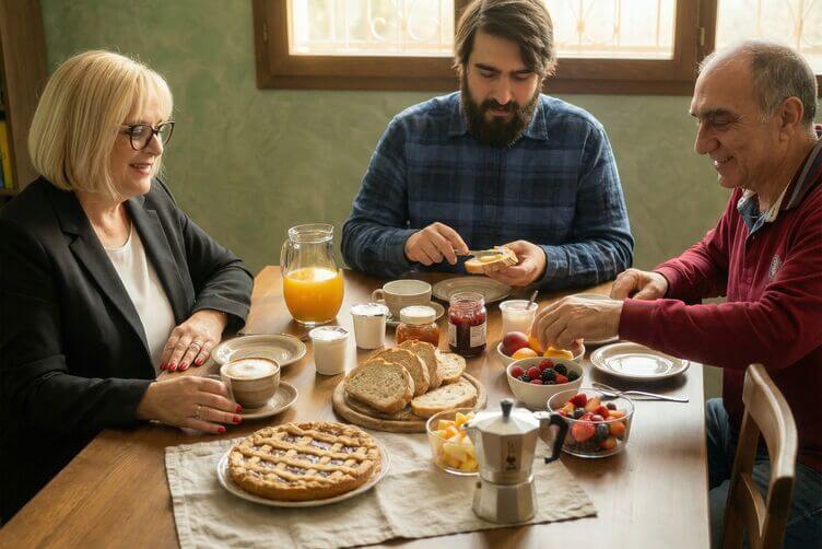 L’importanza della prima colazione: il primo gesto di benessere della giornata la colazione in famiglia