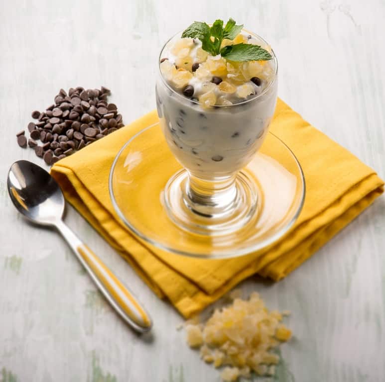 Crema di ricotta allo zenzero candito