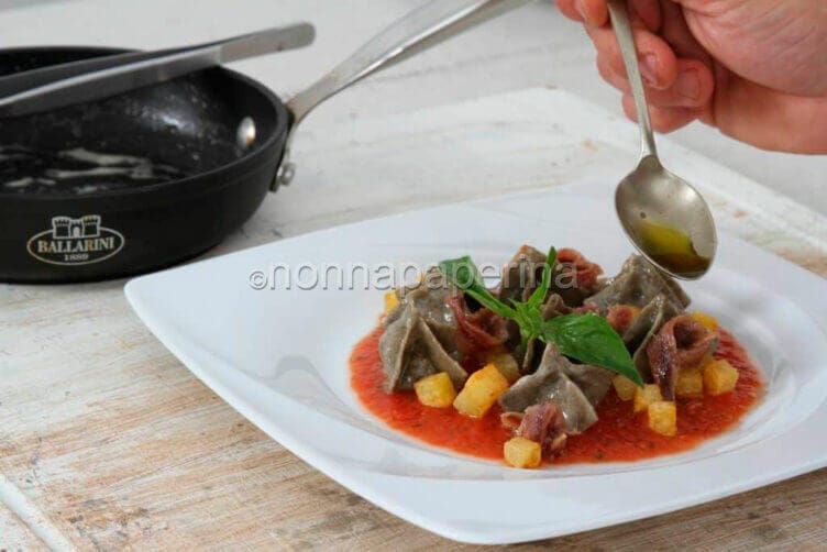 fagottini con farina di canapa