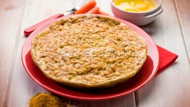 Frittata con curry e carote