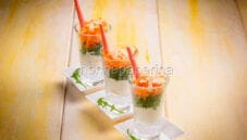 Bicchierini con ricotta e carote, un antipasto leggero