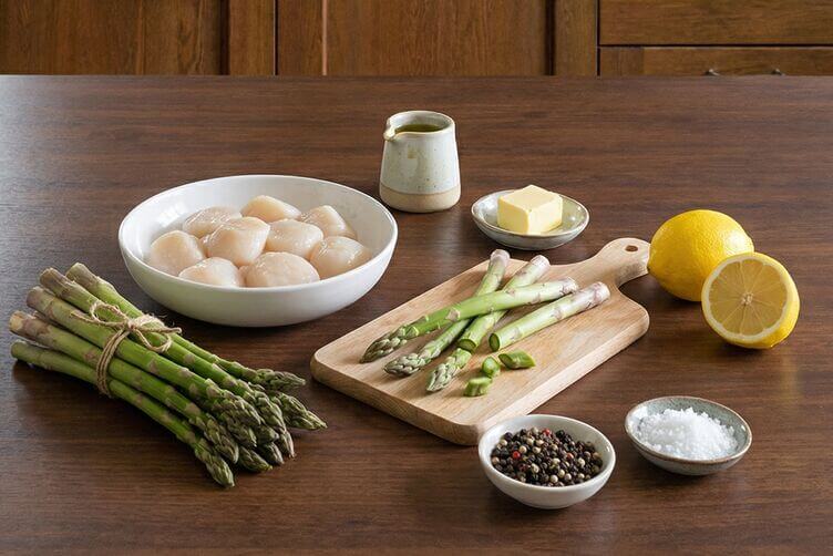 capesante e asparagi ingredienti capesante e asparagi ingredienti