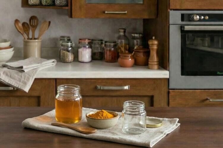 preparazione curcuma e miele