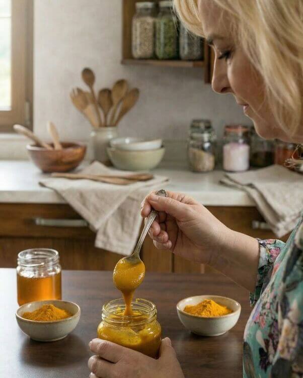 vasetto pronto con curcuma e miele vasetto pronto con curcuma e miele