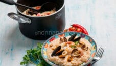 Risotto con i frutti di mare o alla pescatora, davvero unico Risotto con i frutti di mare o alla pescatora, davvero unico