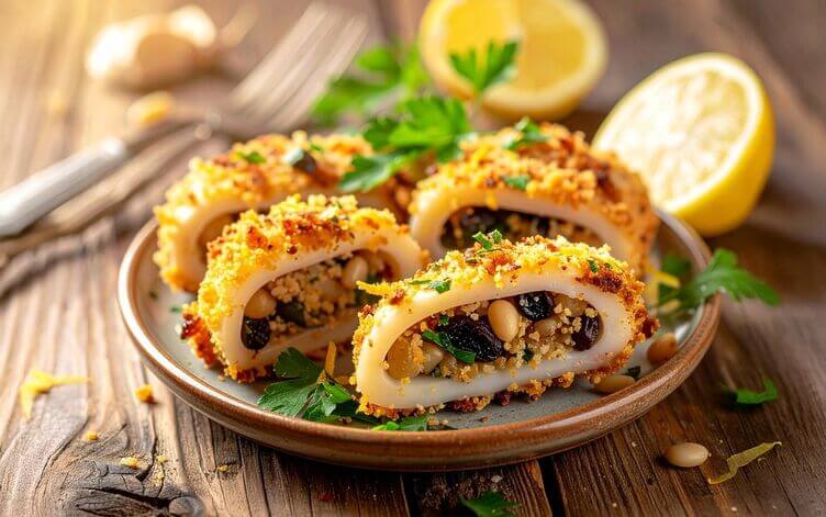 calamari ripieni alla ssiciliana