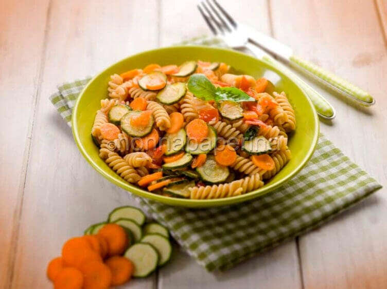 Fusilli integrali alle verdure