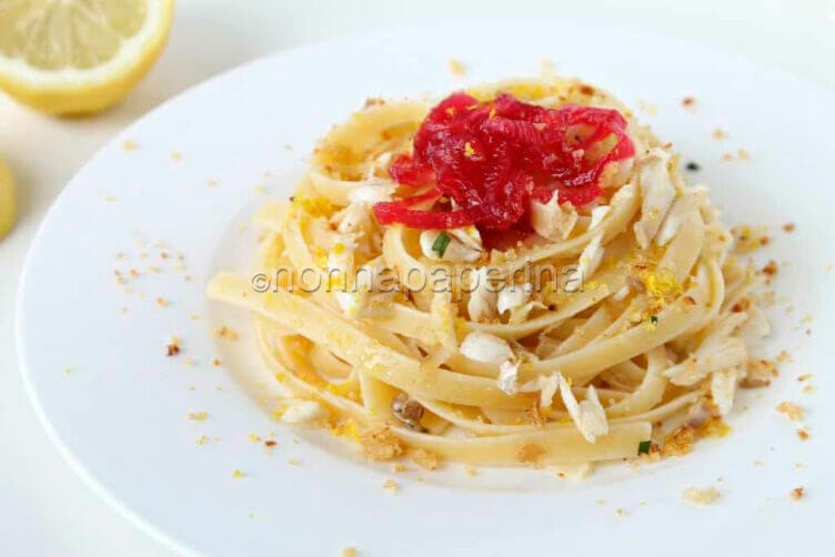 Linguine con orata