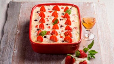 Tiramisu fragole e cocco