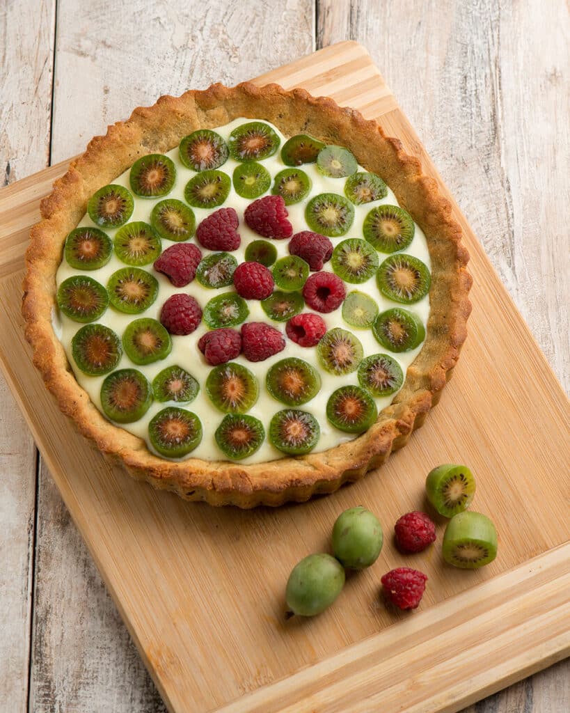 Crostata con Nergi e lamponi