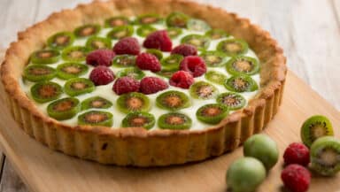 Crostata con Nergi e lamponi