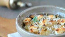 Finocchi gratinati al forno con fiocchi di stracchino Finocchi gratinati al forno con fiocchi di stracchino