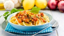 Spaghetti al ragù di pesce spada, sapore e profumi Spaghetti al ragù di pesce spada, sapore e profumi