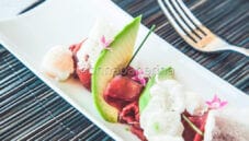 Carpaccio celtico con uova di quaglia