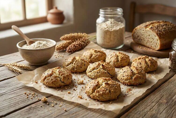 Biscotti con farina di sorgo senza gluti