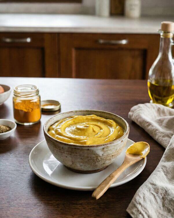 Ciotolina di maionese alla curcuma inclusiva