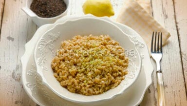 Risotto al te nero