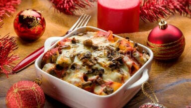 lumaconi al forno con funghi e mozzarella