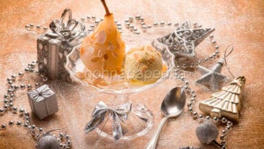 Pere cotte con mandorle