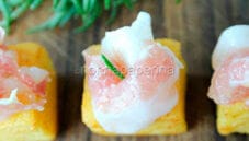 Cubotti di polenta al rosmarino con lardo