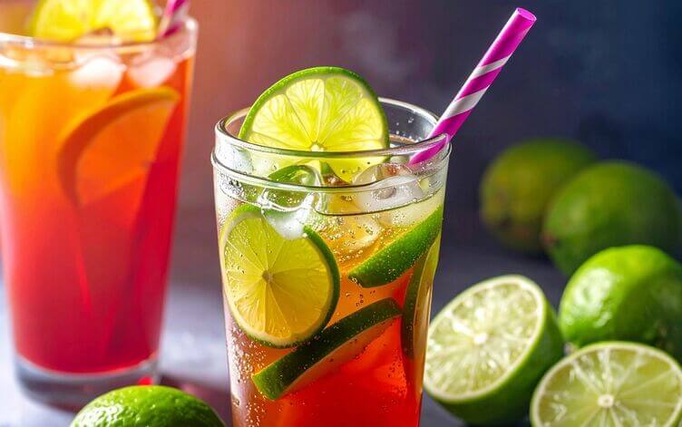 mocktail con lime