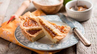 Crostata con marmellata di bergamotto