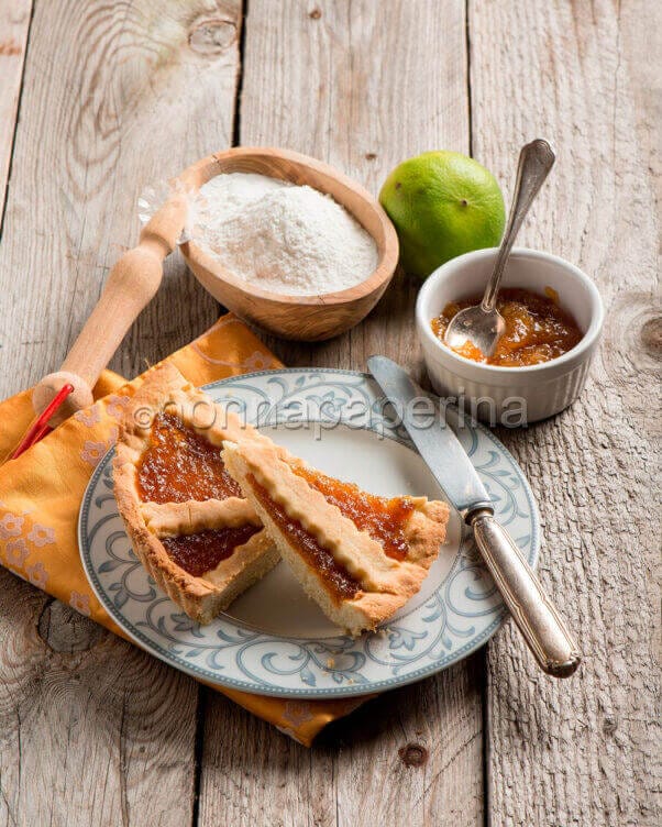 Crostata con marmellata di bergamotto