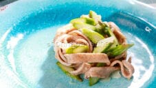 Tagliatelle con asparagi e fonduta di bitto