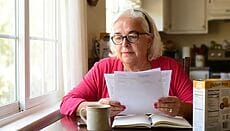 donna adulta riflette dopo una diagnosi di celiachia