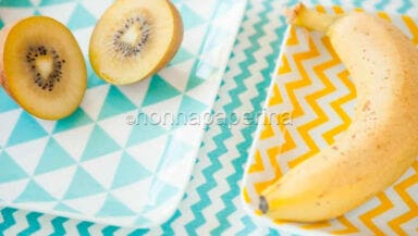 Frullato di banana e kiwi giallo