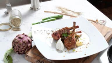 Costolette di Agnello con carciofi
