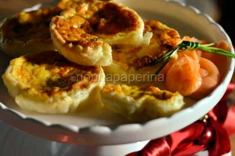 Quiche al salmone e peperoni