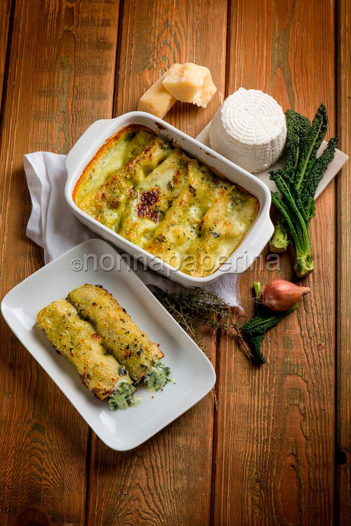 Cannelloni con cavolo nero Cannelloni con cavolo nero