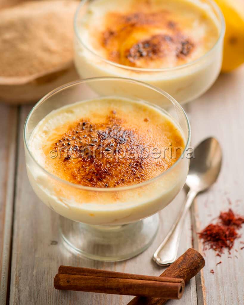 Crema catalana allo zafferano