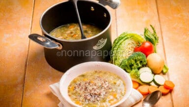 minestrone con quinoa