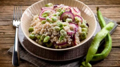 Orzo con le fave