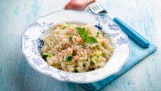 Ricetta per un buon Risotto con salmone e zucchine