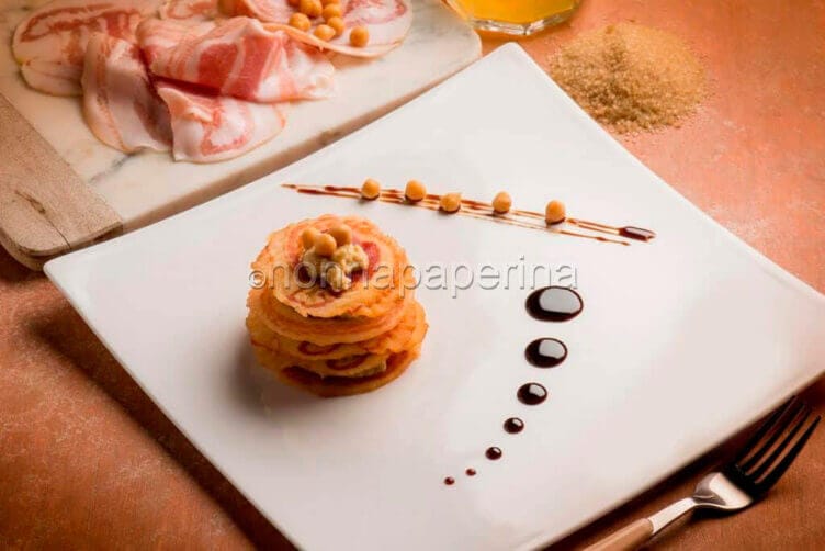 lasagnette di pancetta croccante