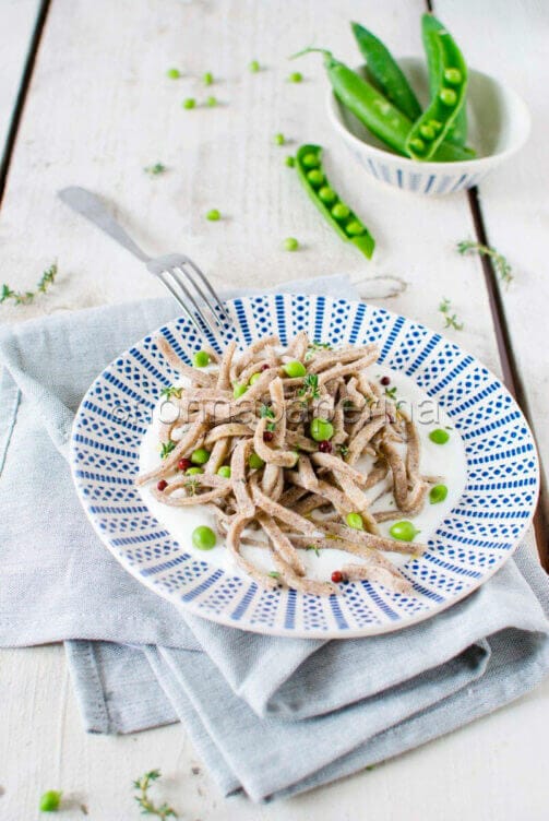 pasta saraceno piselli